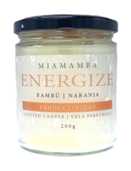 Vela Aromática de Naranja y Bambú ENERGIZE (200g)