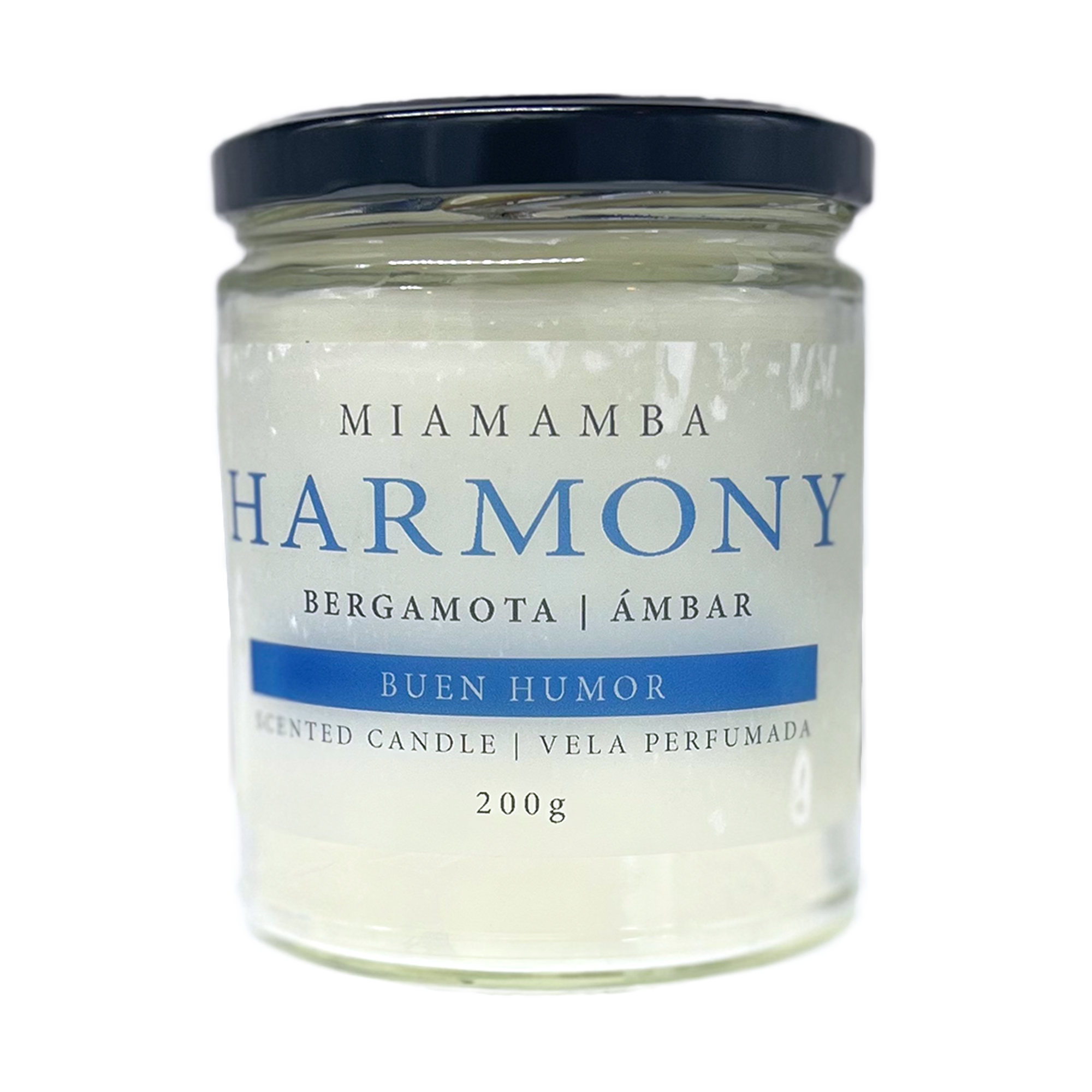 "Vela HARMONY con Fragancia de Cardamomo y Bergamota (200g)"