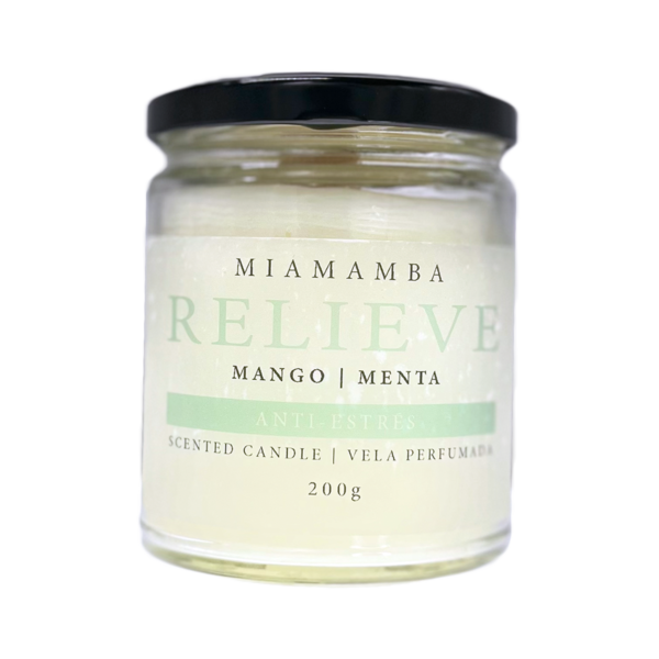 Vela Aromática de Mango y Menta RELIEVE (200g)