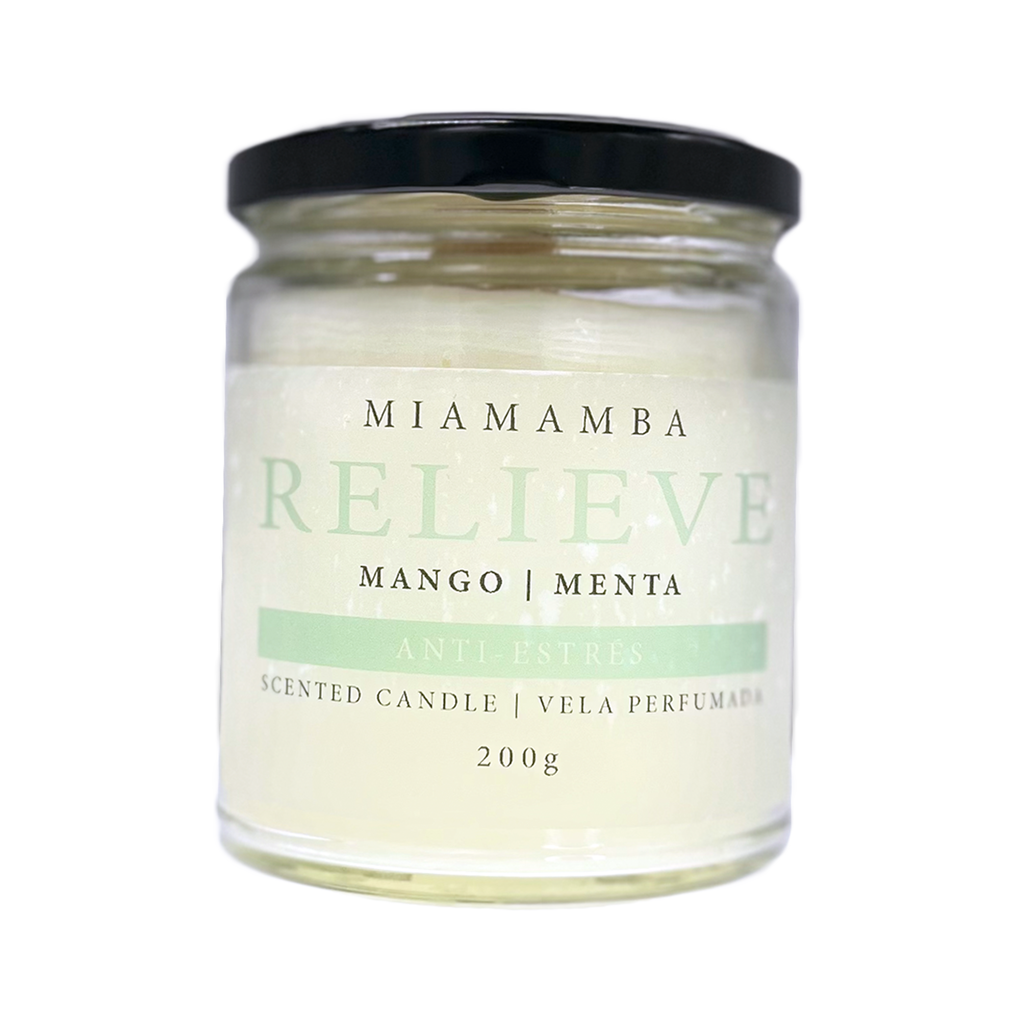 Vela Aromática de Mango y Menta RELIEVE (200g)