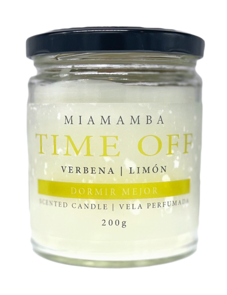 Vela Refrescante de Verbena y Limón TIME OFF (200g)