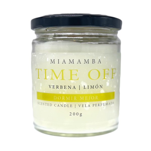 Vela Refrescante de Verbena y Limón TIME OFF (200g)