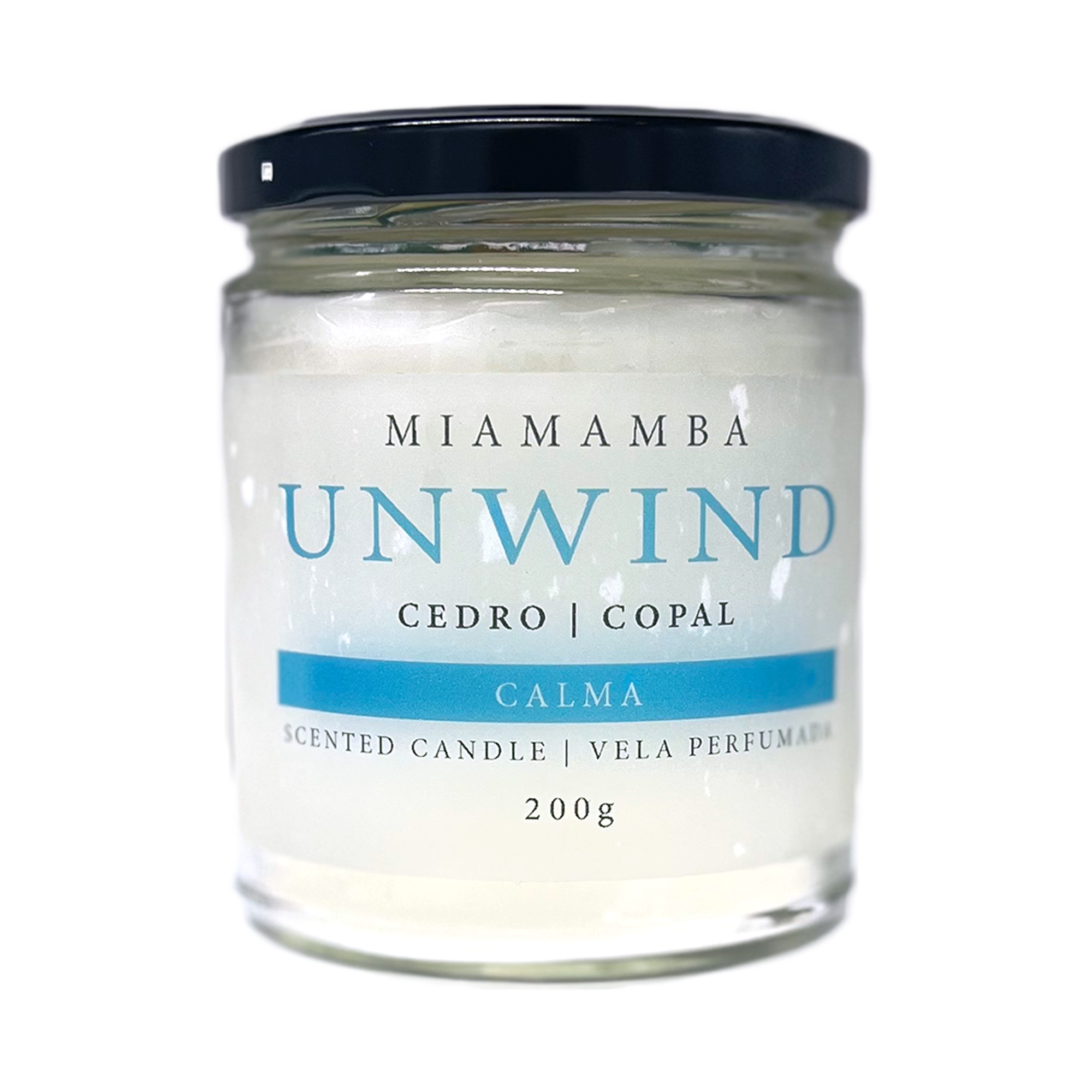 Vela UNWIND con Aroma a Copal y Cedro (200g)